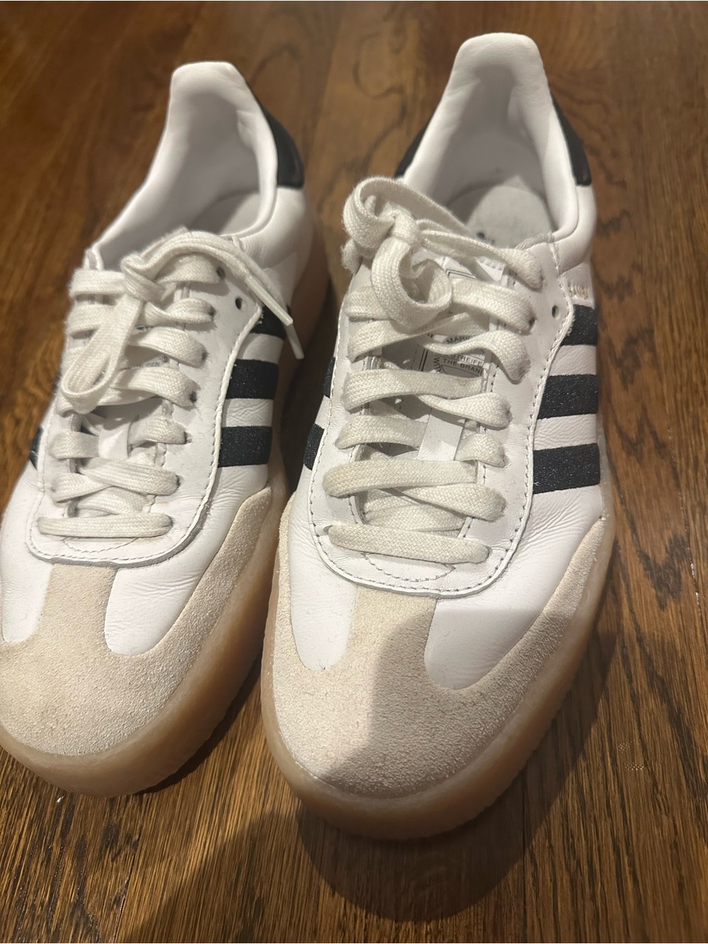 Adidas  White and Black Samba Sneakers